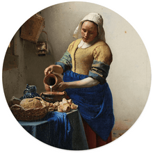 Muurcirkel het melkmeisje Dibond/Forex