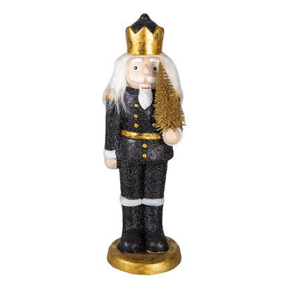 Notenkraker beeld 50 cm zwart kunststof