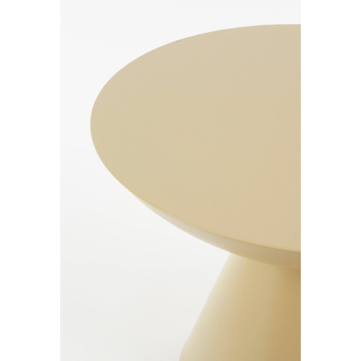 Bijzettafel 59x44 cm ijzer beige