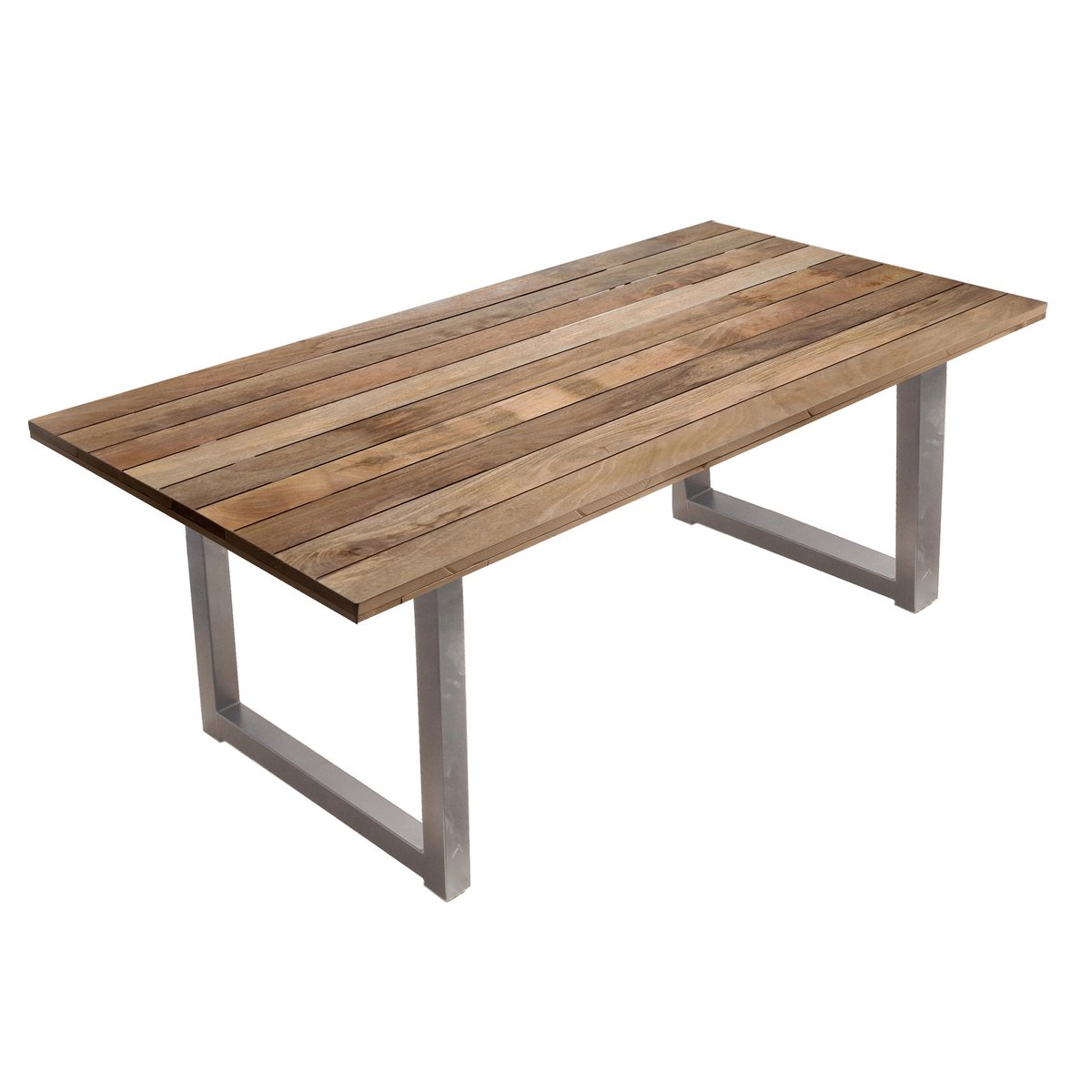 Eettafel 240x100 cm mangohout metaal
