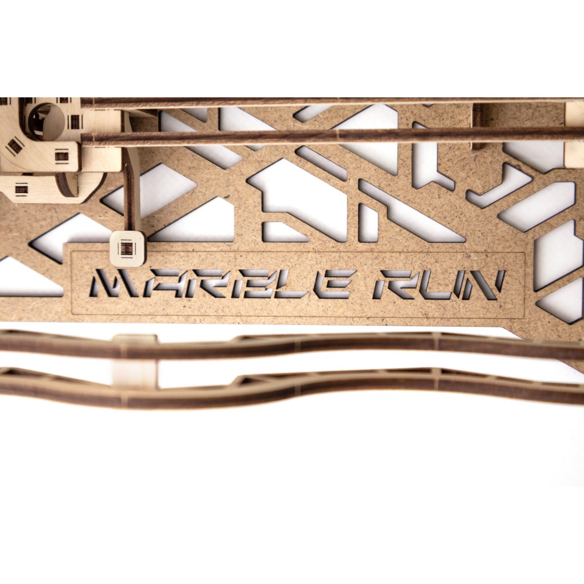 Eco Wood Art (EWA) DIY 3D Mechanische Houten Puzzel, Marble Run, 4592, 43,6x26,4x24,7 cm