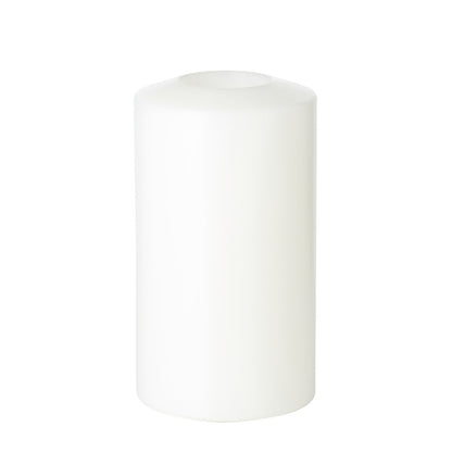 Permanente kaars 15 cm Ø 8 cm wit kunststof