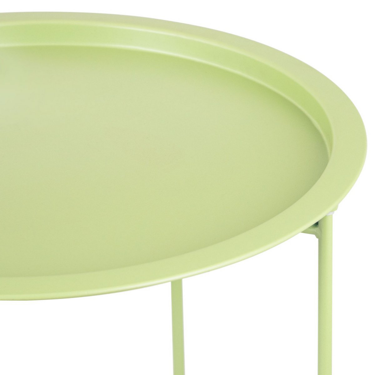 Bijzettafel metaal Ø 47x51 cm opvouwbaar