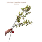 Zijden kunstbloem 110 cm lichtgeel