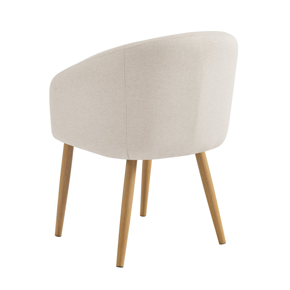 Fauteuilset 2 stuks structuurstof beige