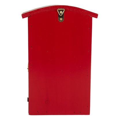 Vogelhuis 14x12x21 cm Rood Hout