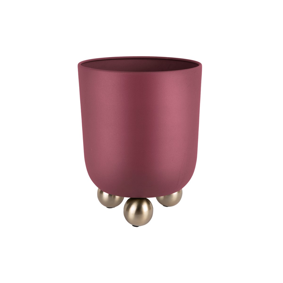 Plantpot 23 cm rood ijzer
