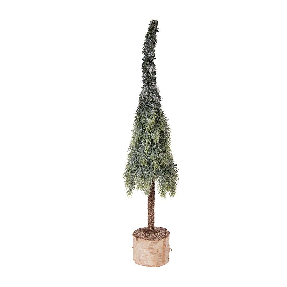 Kunstkerstboom mini 10x35 cm groen hout