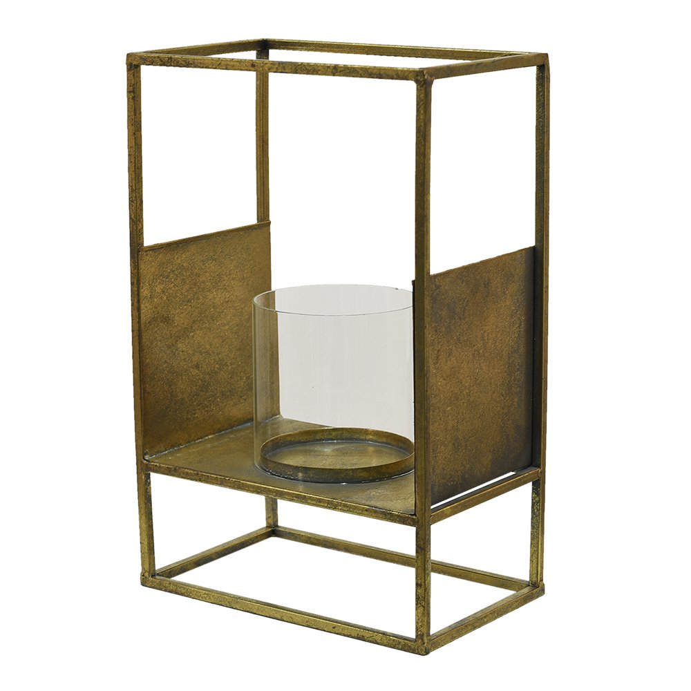 Lantern 25x15x38 cm Colourful Metal Candle Holder