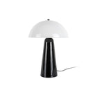 Tafellamp glas zwart 30 cm