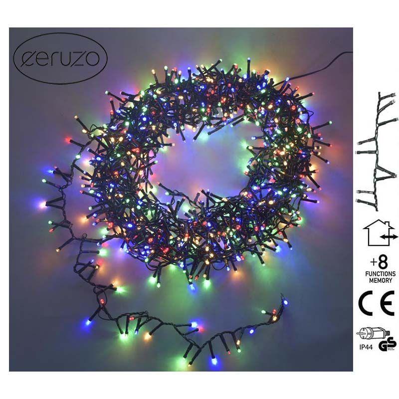 Ceruzo Micro Cluster - 1000 Led -  20 Meter - 8 Lichtfuncties + Geheugen - Multicolor