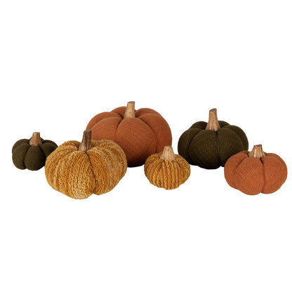 Decoratie pompoen 15x13 cm groen polyester hout