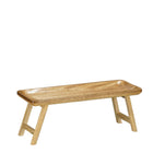 Duko Tray - L40 x W15 x H15 cm - Mango Wood - Dark Brown