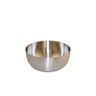 Kom 12x12x5 cm zilver roestvrij staal