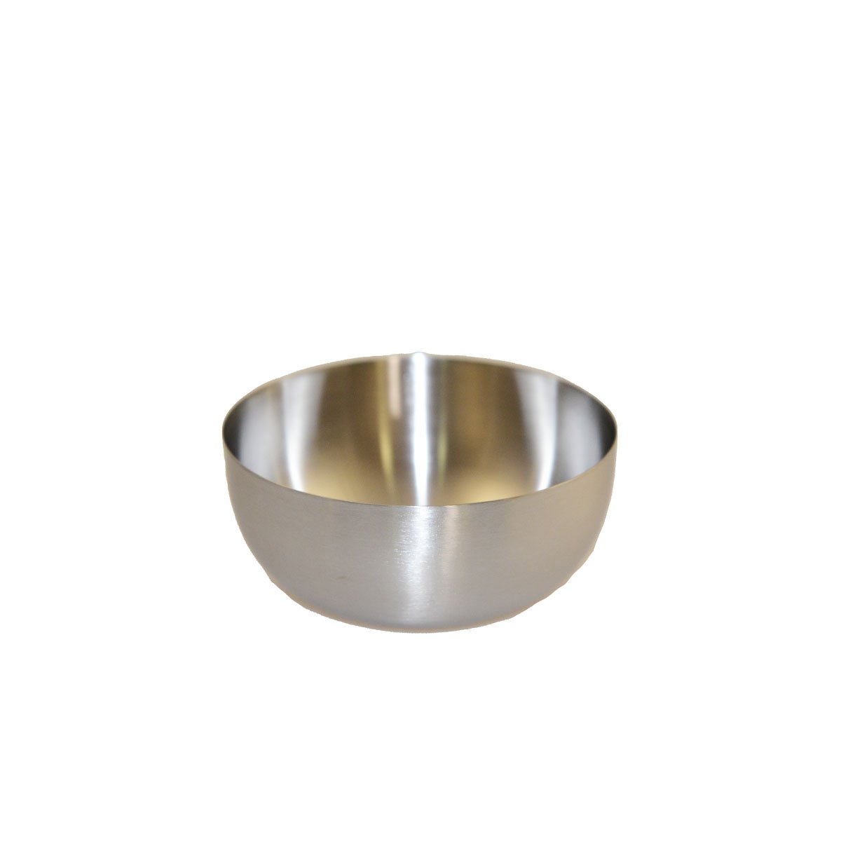Kom 12x12x5 cm zilver roestvrij staal