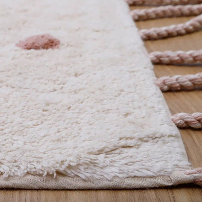 Vloerkleed kinderkamer 100x150 cm katoen vogelpatroon
