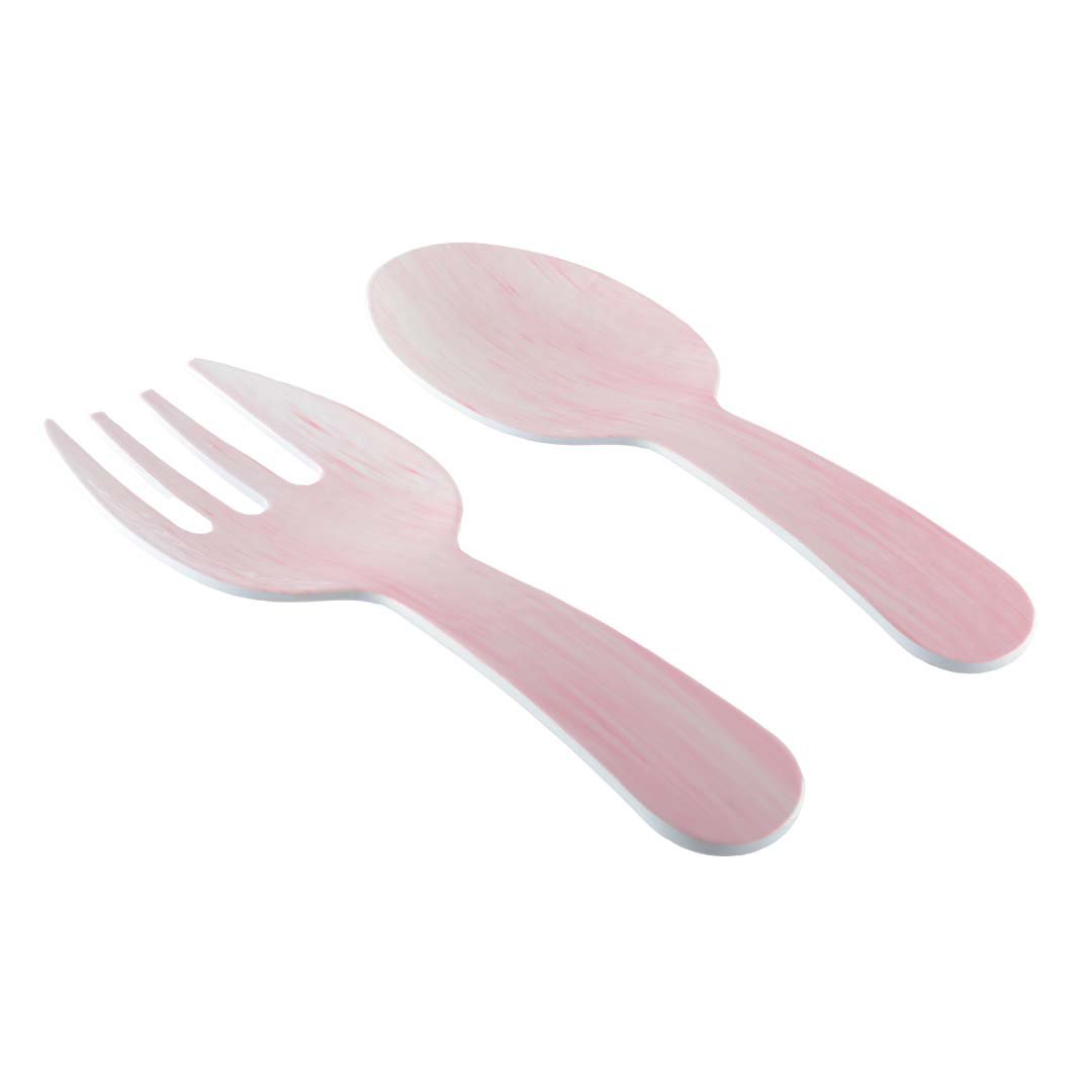 Saladebestek melamine roze 27x9.5x1 cm