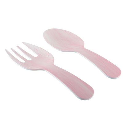 Saladebestek melamine roze 27x9.5x1 cm