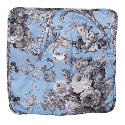 Kussenhoes 40x40 cm Blauw Polyester Bloemen Sierkussenhoes