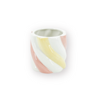 Bloempot 12,5x12,5x13 cm roze geel