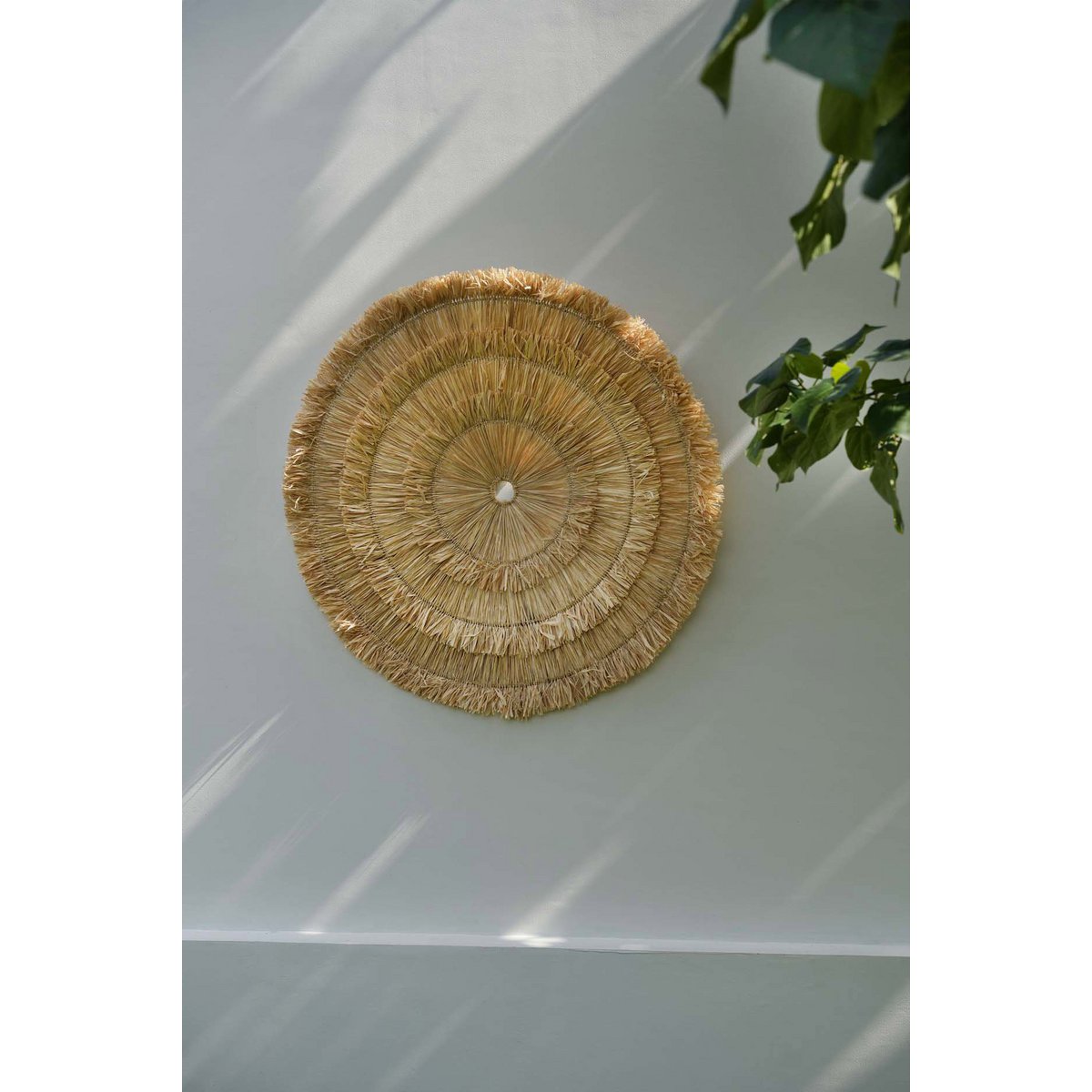 Muurdecoratie sisal L naturel