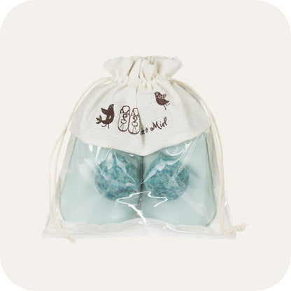 Baby booties with pompoms Sky blue