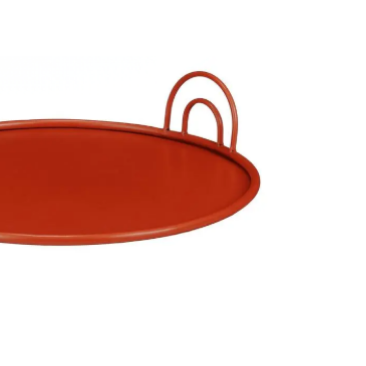 Dienblad set van 3 rood ijzer