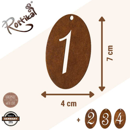 Adventsnummers roestmetaal 1-4