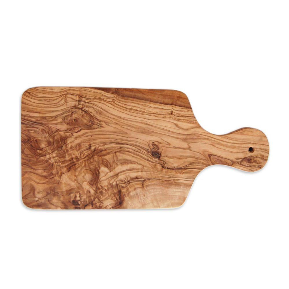 Kruidenplank olijfhout 23x10 cm met handvat