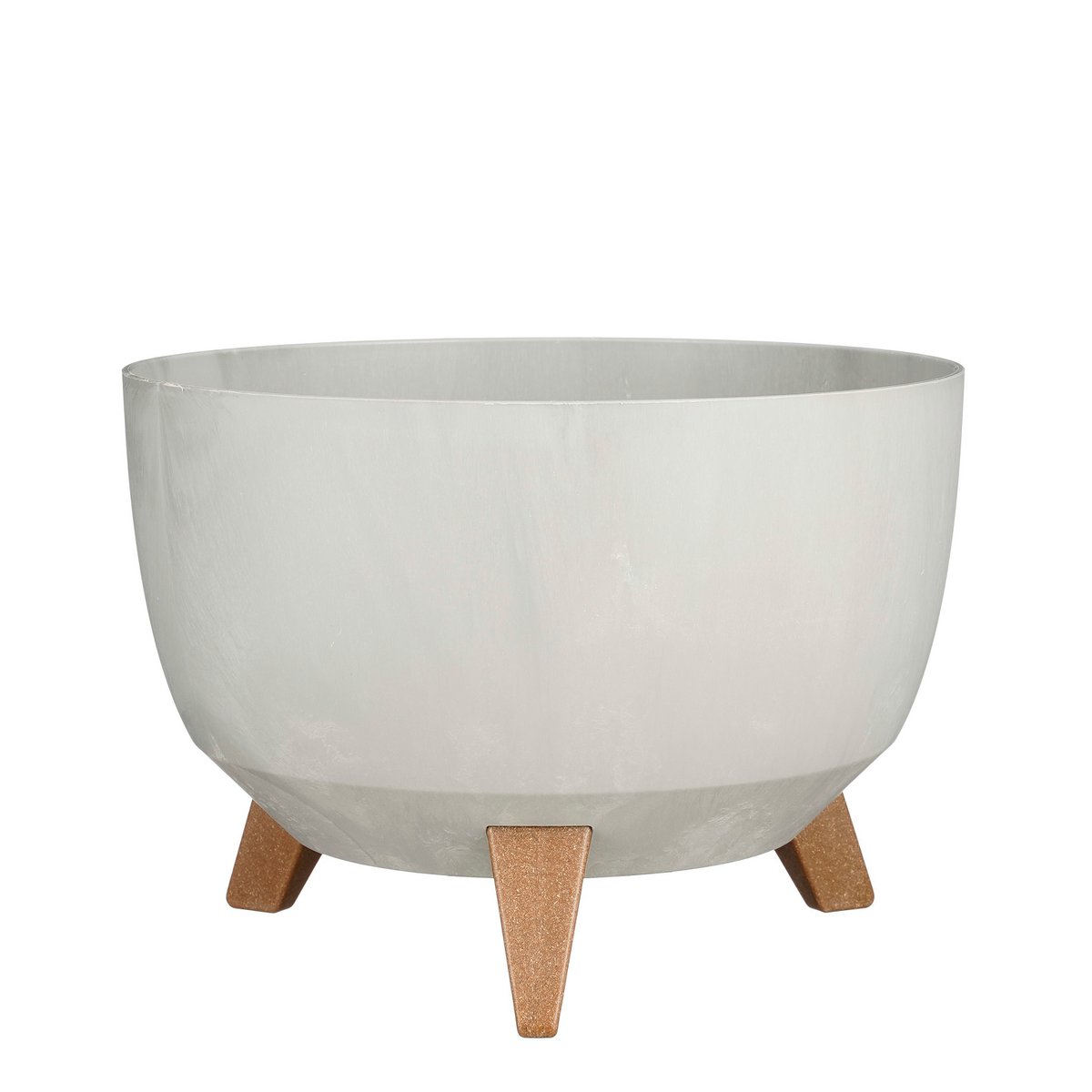 Plantenbak 33x18.5 cm grijs gerecycled plastic