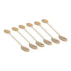 Theelepels goud set van 6