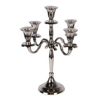 Candlestick 22x22x28 cm Silver-colored Aluminum