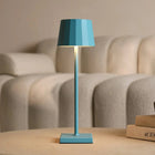 Tafellamp blauw oplaadbaar dimbaar 38 cm