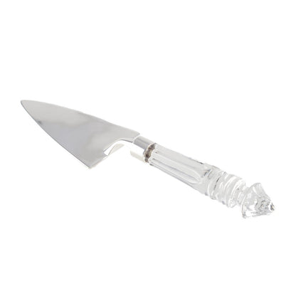 Taartschop kristal staal 27 cm