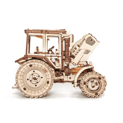 Houten tractor puzzel 269 onderdelen 21.8x11.8x15.5 cm