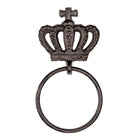 Towel holder 13x4x15 cm Brown Metal Crown Towel Hook