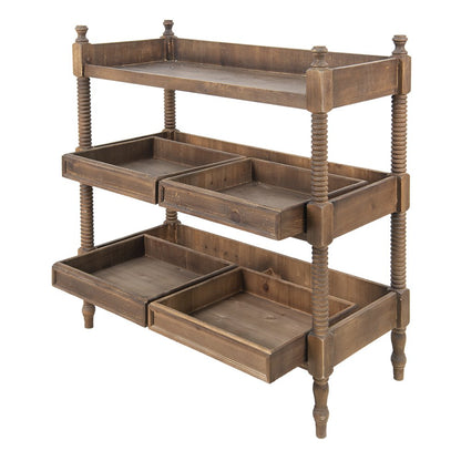 Wandtafel 99x44x99 cm hout bruin