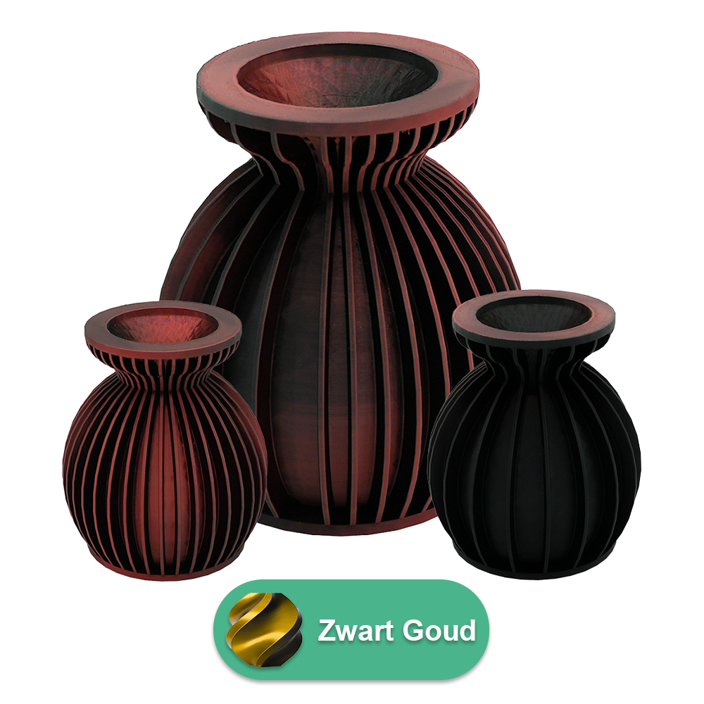 Elin 3D vaas - 3D geprinte vaas - Duurzaam PLA - Geschikt voor kunstbloemen
