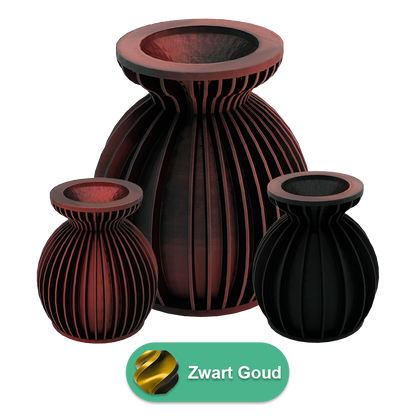 Elin 3D vaas - 3D geprinte vaas - Duurzaam PLA - Geschikt voor kunstbloemen
