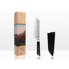 Koksmes Bunka Santoku 17 cm Japans staal ebbenhout