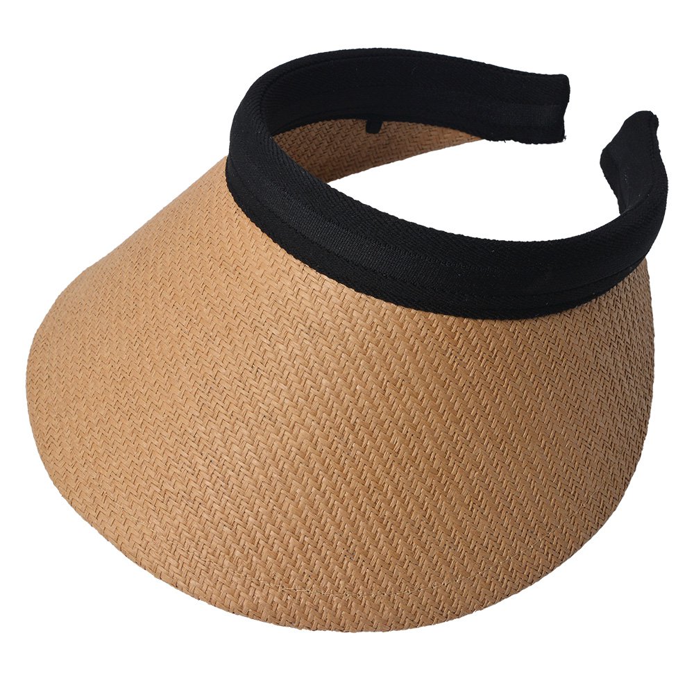 Zonneklep papier bruin zwart