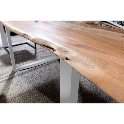 Eettafel 240x100 cm natuurlijk acacia 56 mm