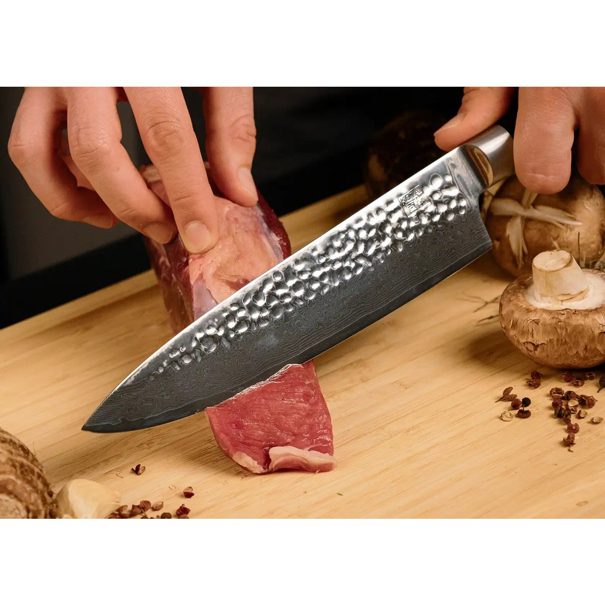 Gyuto koksmes 20 cm Damascus AUS-10 staal