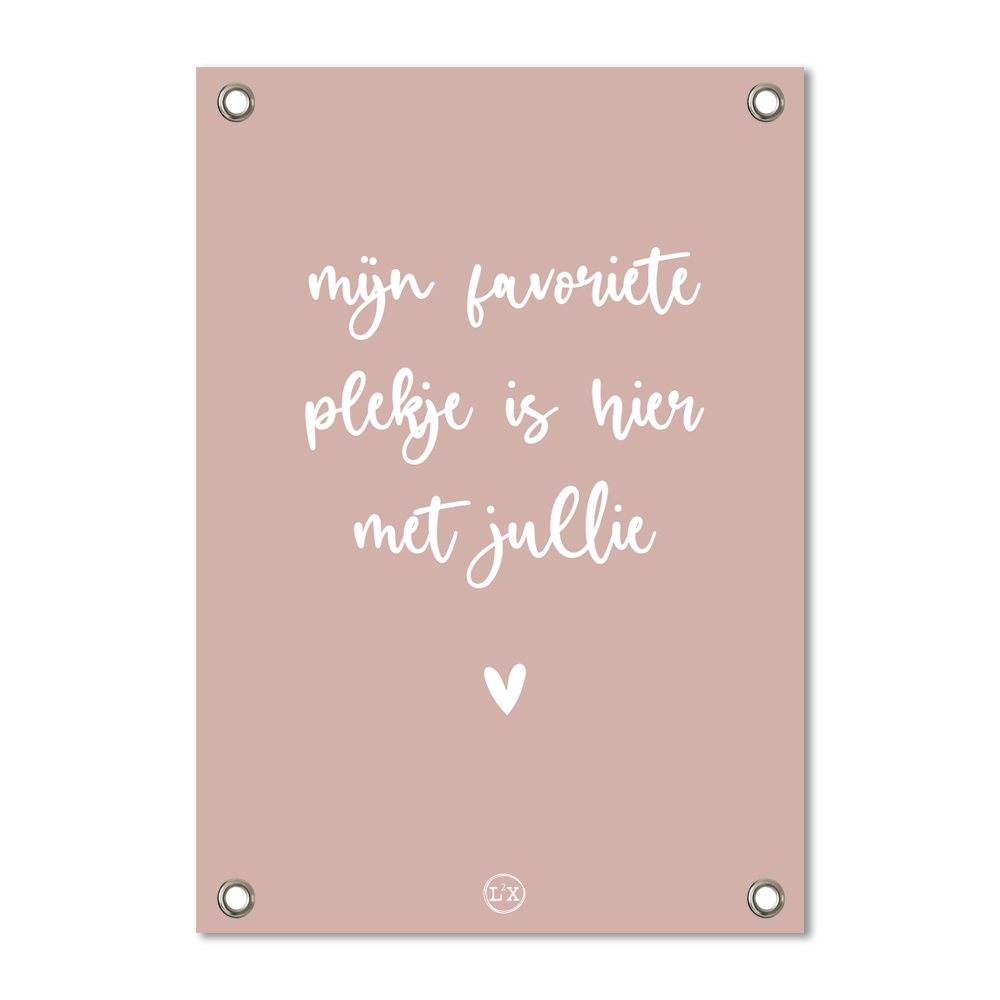 Garden poster favorite spot pink