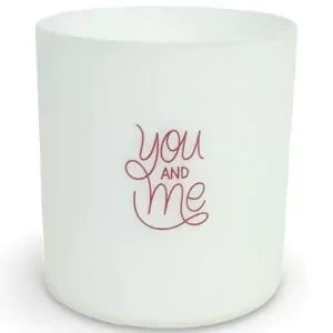 Hart kaars wit 8 cm