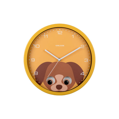 Wandklok Kiekeboe Hond