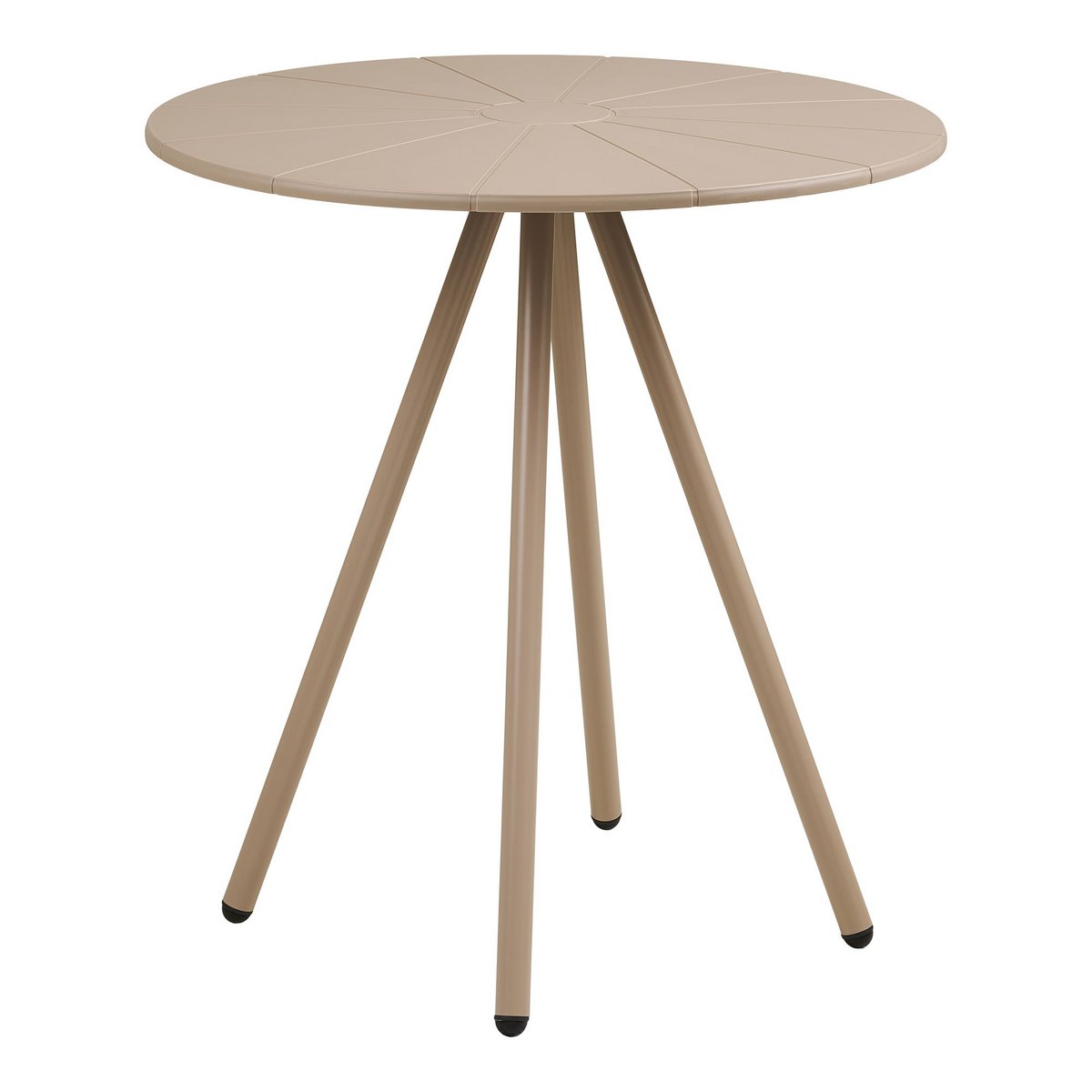 Bistrotafel ø70x73,5 cm polypropyleen staal taupe