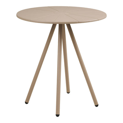 Bistrotafel ø70x73,5 cm polypropyleen staal taupe