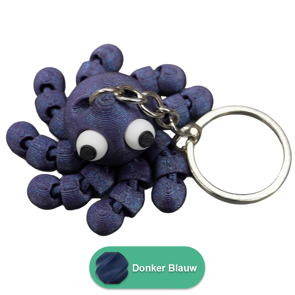 Sleutelhanger octopus PLA beweegbaar