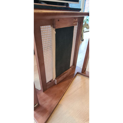 Fauteuil rotan massief hout Japandi